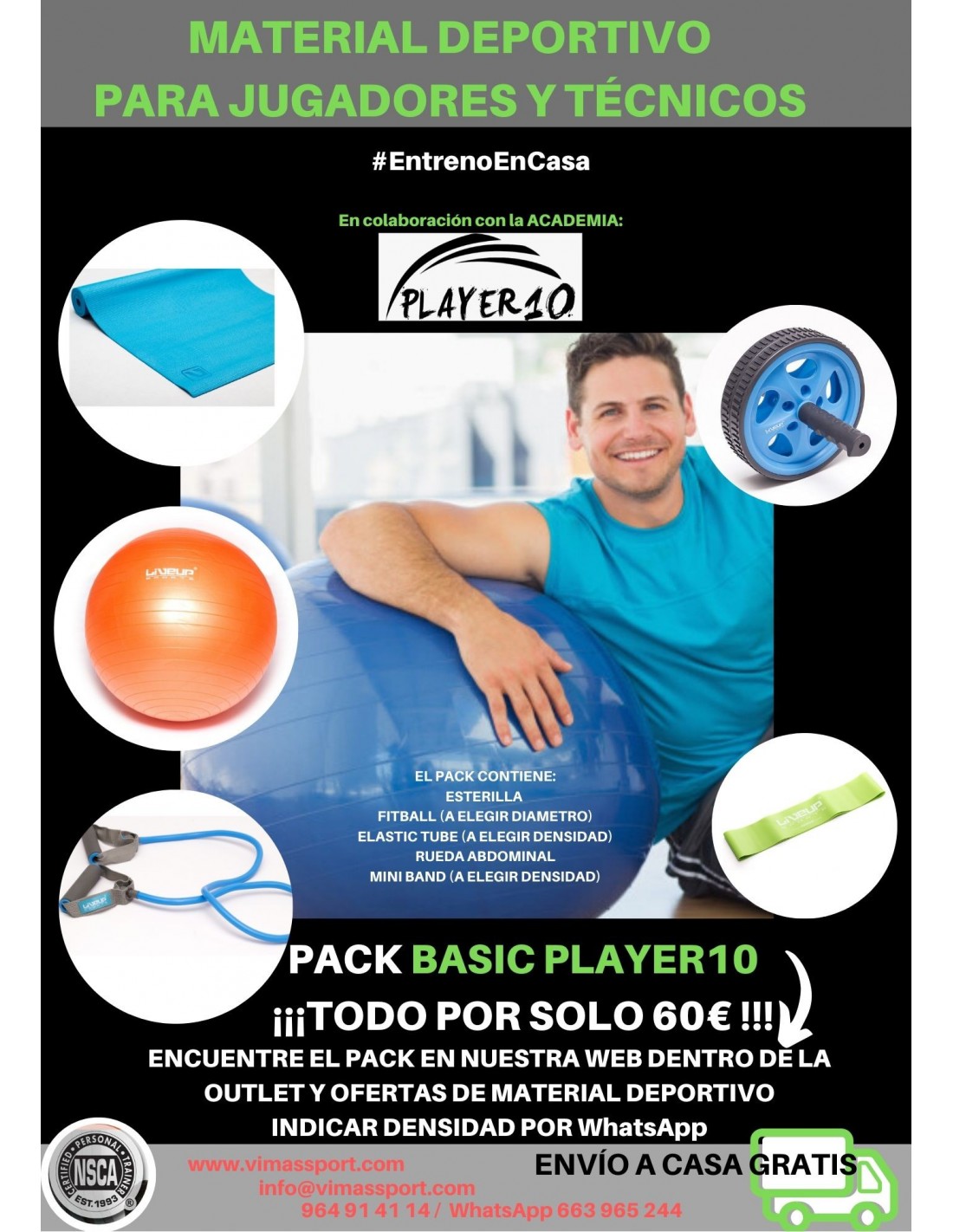 A PACK BASICO PLAYER 10 - ENTRENAMIENTO EN CASA