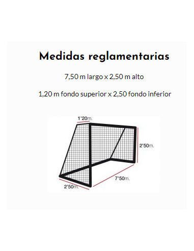 Redes de fútbol 11 de poliéster