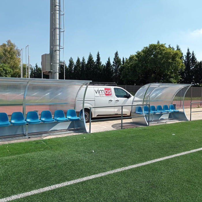 GRADAS Y BANQUILLOS DEPORTIVOS: SUMINISTRO E INSTALACIÓN