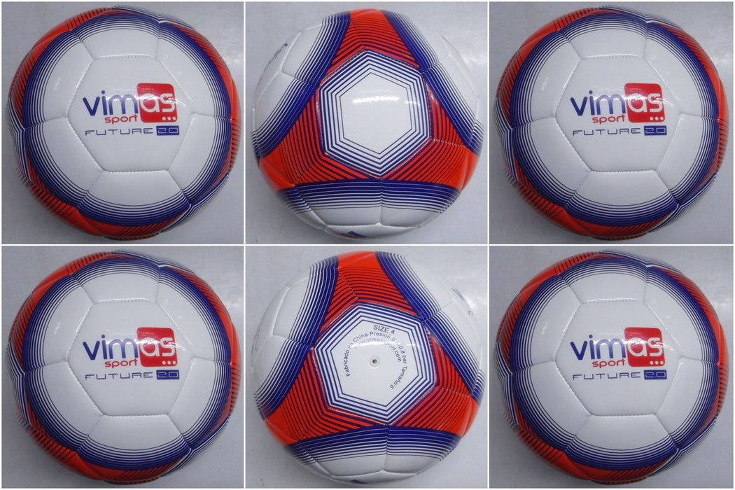 Balón de fútbol  VIMAS SPORT FUTURE. Pack 10 unidades (Rojo Talla 4)