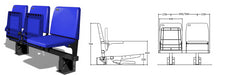 ASIENTOS MONOBLOC SIN RESPALDO