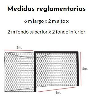 RED DE FÚTBOL A7 4MM POLIPROPILENO DE CAJÓN EN BLANCO