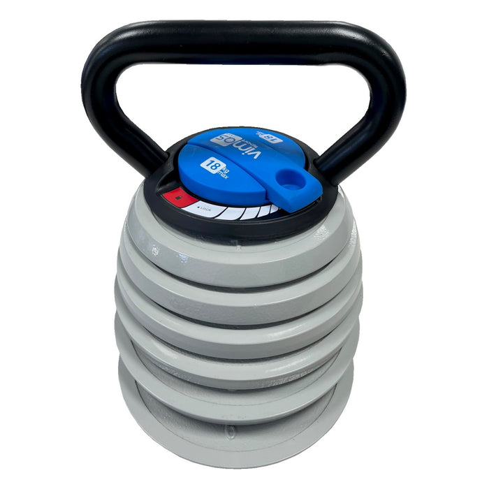 KETTLEBELL AJUSTABLE DE 3,5 A 18 Kg.