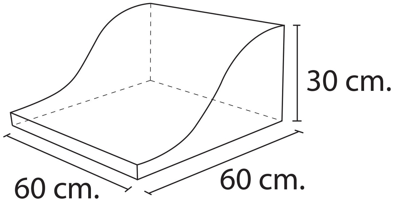 FIGURA EN FOAM RECUBIERTO nº29- rampa curva 60x60x34