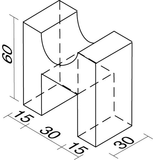 FIGURA EN FOAM RECUBIERTO nº45- Torre 60x60x30