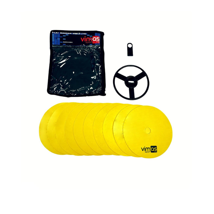 CÍRCULOS DE CAUCHO (SET 10 UDS) AMARILLO Ø 20 cm