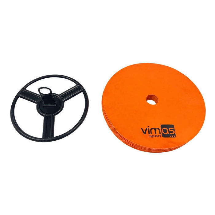 CÍRCULOS DE CAUCHO (SET 10 UDS) NARANJA Ø 20 cm