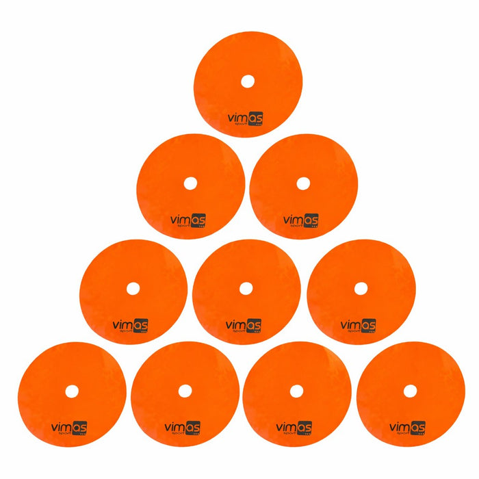 CÍRCULOS DE CAUCHO (SET 10 UDS) NARANJA Ø 20 cm
