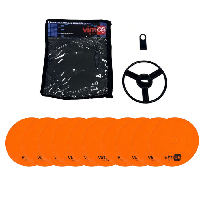 CÍRCULOS DE CAUCHO (SET 10 UDS) NARANJA Ø 20 cm