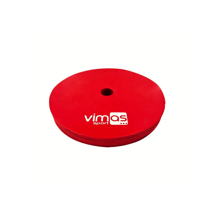 CÍRCULOS DE CAUCHO (SET 10 UDS) ROJO Ø 20 cm