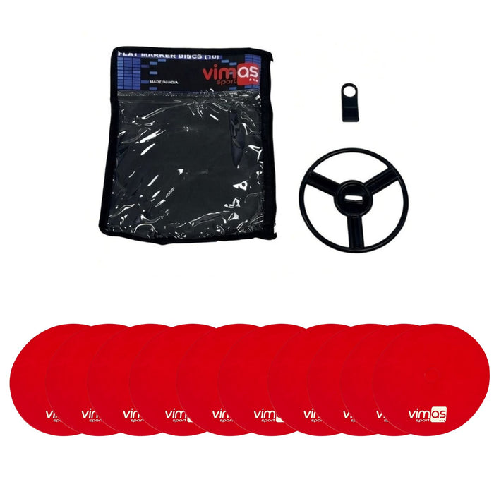 CÍRCULOS DE CAUCHO (SET 10 UDS) ROJO Ø 20 cm