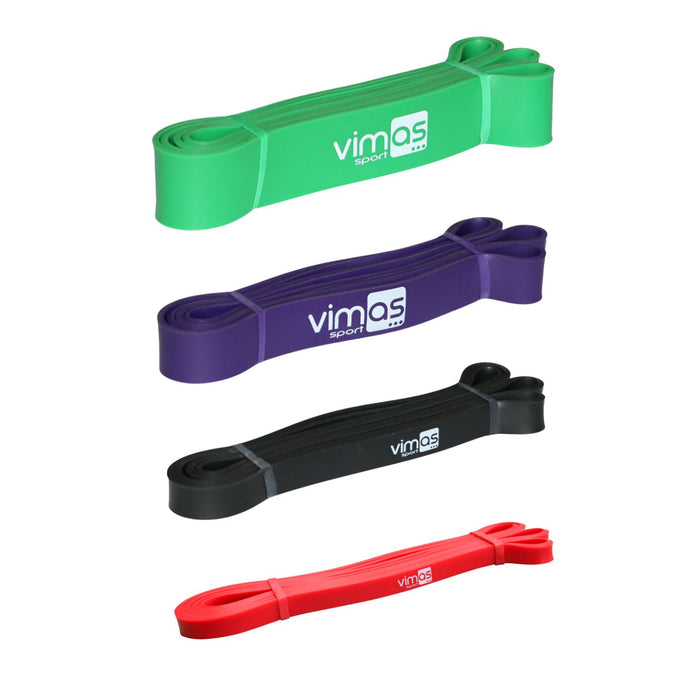 Pack Bandas de Resistencia – Extra Ligera · Ligera · Media · Fuerte
