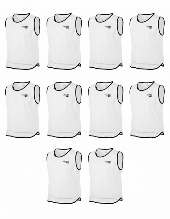 Peto Competición Blanco pack de 10 unidades