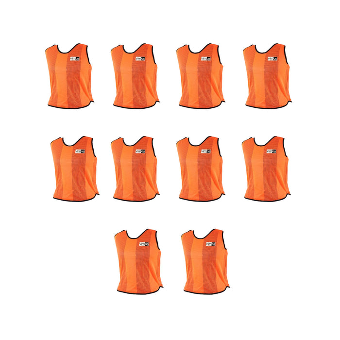 Peto Competición Naranja Flúor pack de 10 unidades