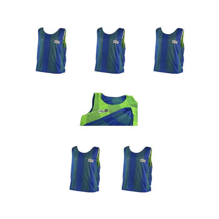 Pack de 5 unidades de Peto Reversible Azul/Verde